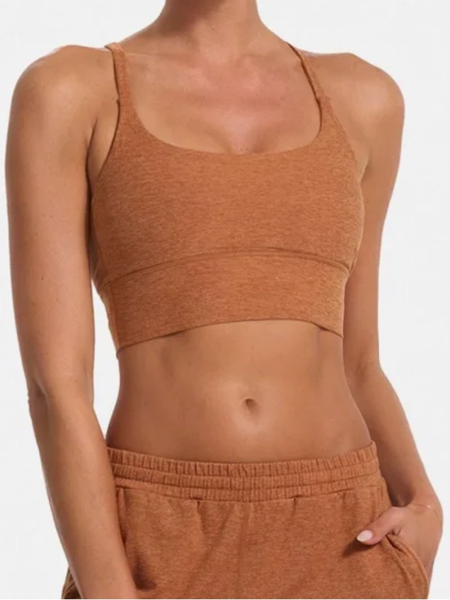 Vuori Elevation Longline Bra/Size Small/Palo Santos Color